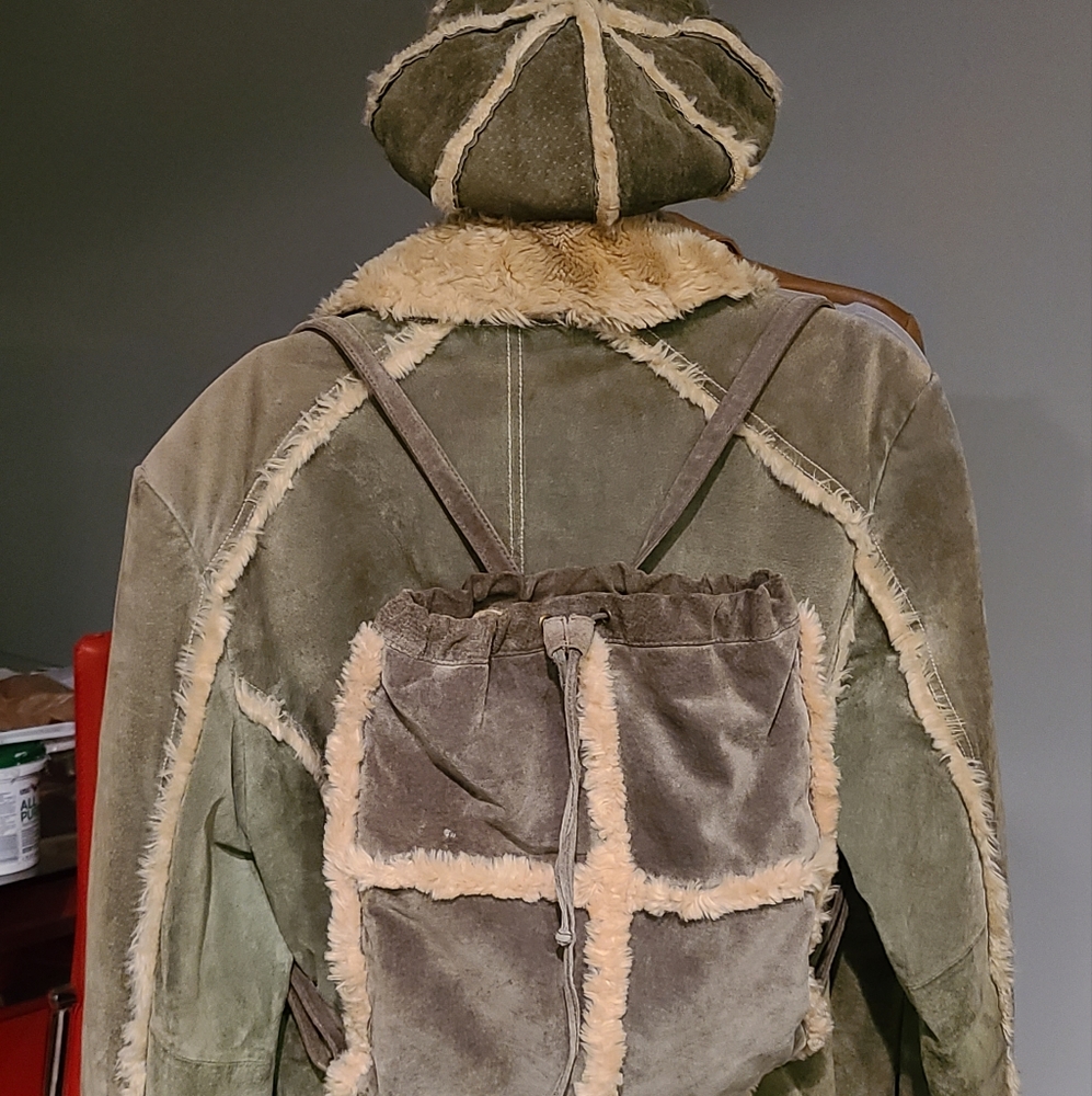 Warm Winter Jacket, Backpack, And Hat - image 4